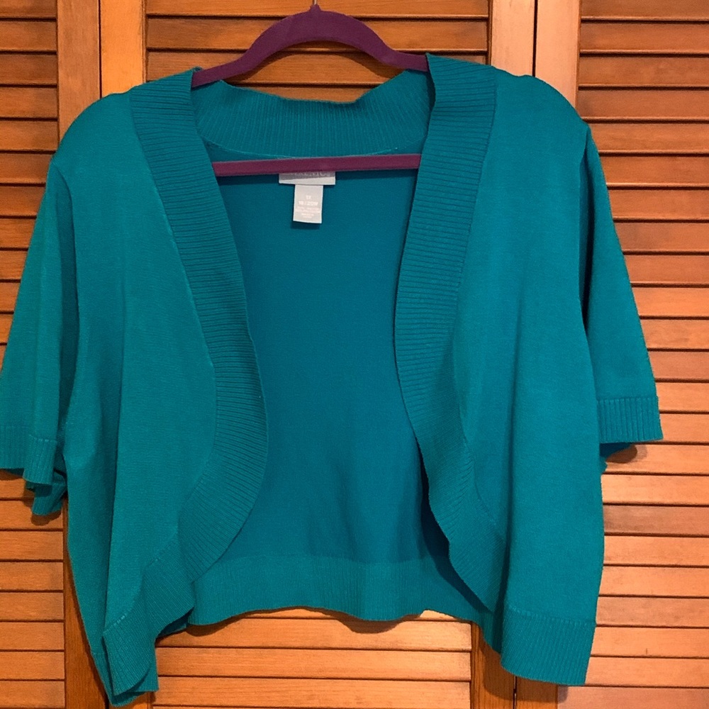 Liz & Me Turquoise Shrug